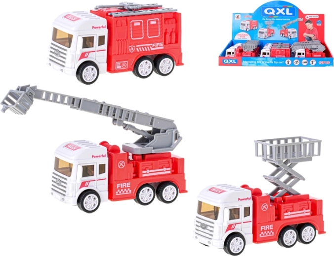Camión de bomberos de inercia 12–13 cm, 3 tipos