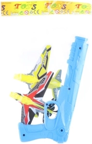 Pistola para disparar avioncitos voladores