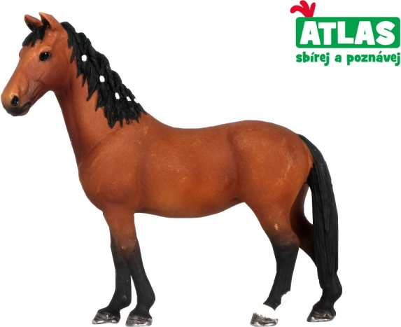 Figura de caballo marrón – pintada a mano 12,5 cm