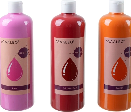 18 colores intensos en volumen de 500 ml