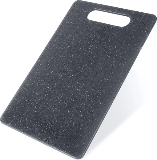Tabla de cortar de plástico gris 24 × 15 cm