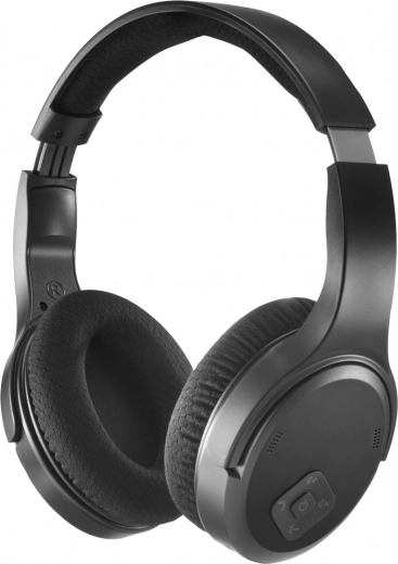 Auriculares inalámbricos para TV sobre la oreja – negros