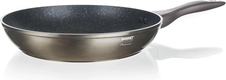 Sartén de aluminio de 28 cm con revestimiento antiadherente METALLIC PLATINUM