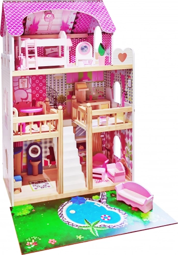 Casa de muñecas de madera