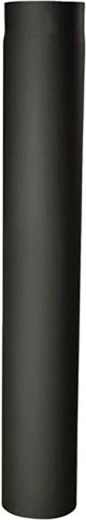 Tubo de humo 200 mm, longitud 1000 mm, grosor 1,5 mm, negro
