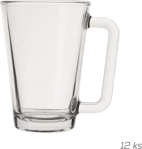 Taza de vidrio transparente Los Ángeles 0,28 l (12 uds)