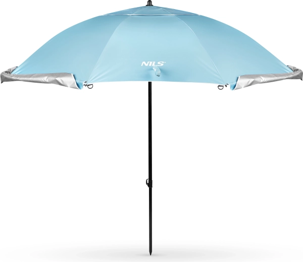 Sombrilla de playa y paraviento NILS Camp 240 cm – azul