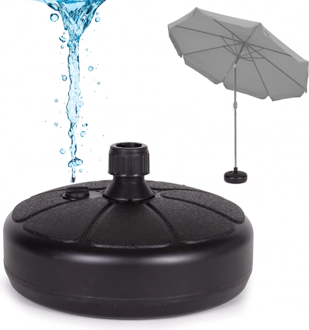 Base para sombrilla de jardín MultiGarden, rellenable con agua, 13 L