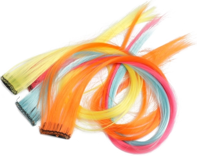 Mechones de colores llamativos
