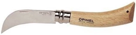 Opinel N°08 VRI cuchillo plegable de jardinería para podar 8 cm, mango de haya