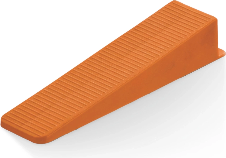 Cuñas niveladoras de plástico de 1 a 15 mm, naranjas, 100 unidades