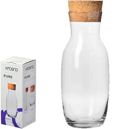 Jarra con corcho natural Pure 1 l Krosno