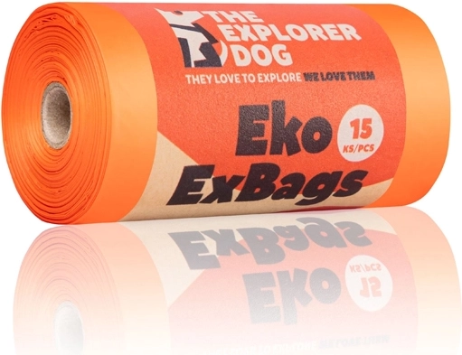 Explorer Dog bolsas ecológicas para excrementos caninos – 15 uds. en rollo