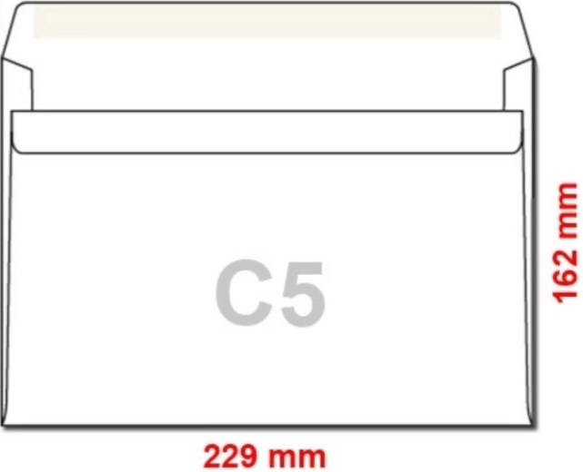 Sobres postales autoadhesivos C5 50 uds.