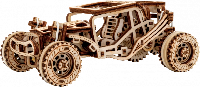 Puzzle 3D de madera WOODEN CITY Buggy – modelo mecánico a escala 1:32
