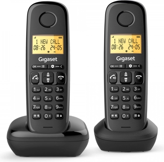 Gigaset Basic 100 duo – teléfono inalámbrico con dos auriculares