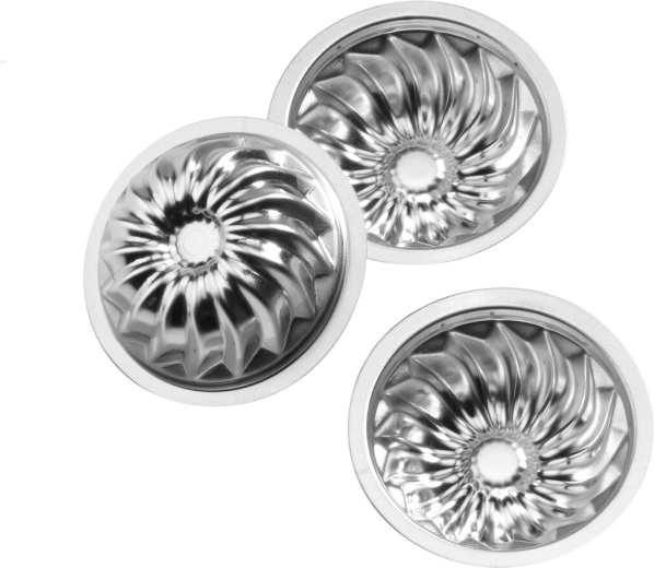 Moldes de chapa estañada en forma de bizcocho (bundt) 20 uds