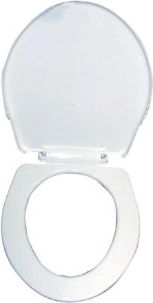 Asiento de WC corto de plástico – blanco