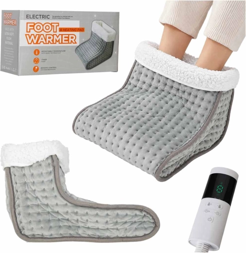 Bota eléctrica calefactable para pies 75 W con temporizador y 9 niveles - 1 pieza