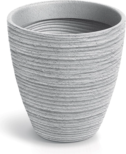 Macetero Defora 47 cm gris hormigón con inserto extraíble