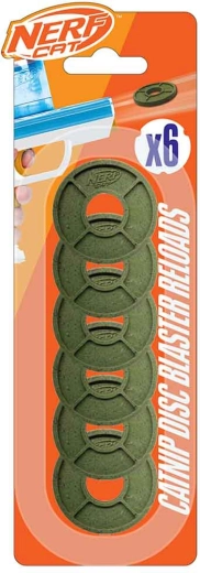 Discos de espuma de repuesto con catnip para NERF CAT, 6 uds
