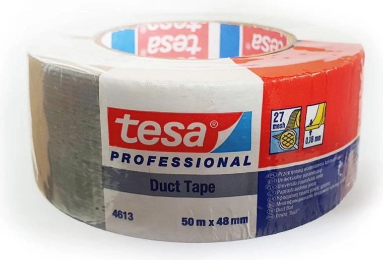 Cinta textil universal 48 mm × 50 m plateada Tesa