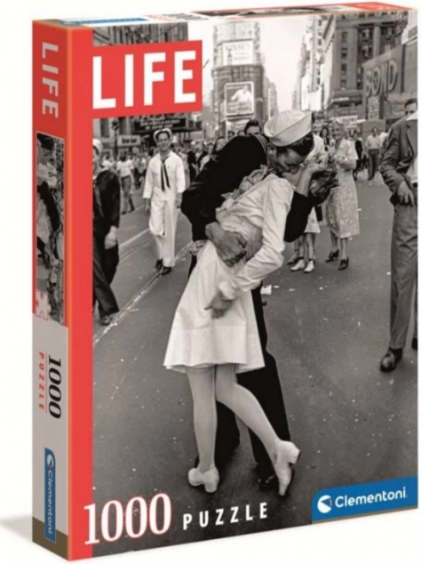 Puzzle Clementoni Life chihuahua de 1000 piezas – Un beso en Times Square