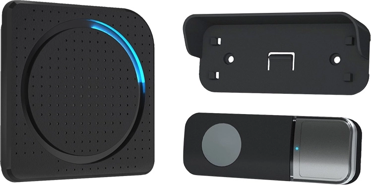 Timbre inalámbrico Solight para enchufe 200 m negro con learning code