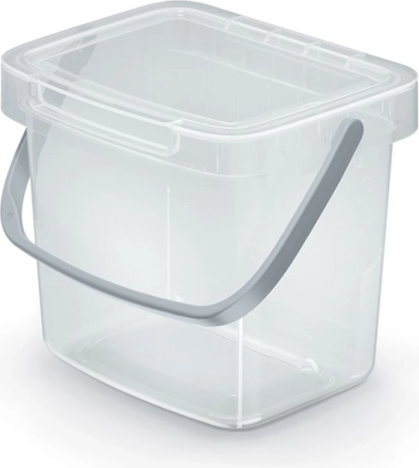 Papelera 3 l transparente SYSTEMA Q COLLECT