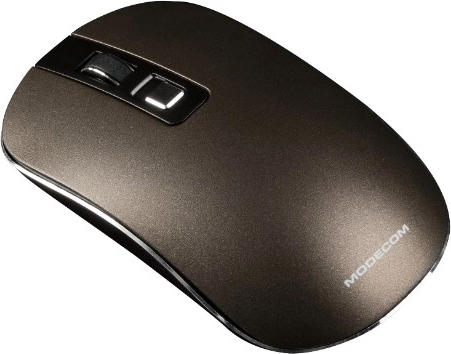 Ratón óptico inalámbrico marrón Modecom MC-WM101