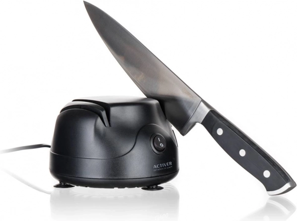 Afilador eléctrico de cuchillos 60 W, 14 cm, negro