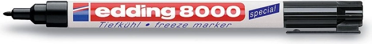 Marcador para congelador edding 8000, negro