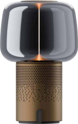 Kooduu Serena Play lámpara LED portátil con altavoz Bluetooth, marrón
