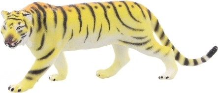 Figura de plástico de tigre marrón 11 cm
