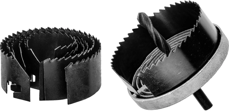Juego de sierras de corona para madera y cartón-yeso, 7 uds.