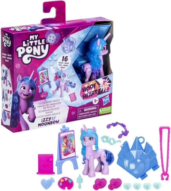 My Little Pony Cutie Mark mágico – set con llavero y pony posable de 8 cm