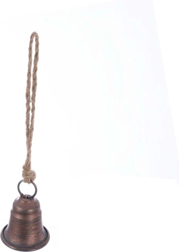 Campana colgante de metal marrón
