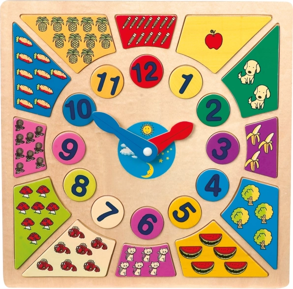 Puzzle educativo encajable – aprende a leer la hora small foot