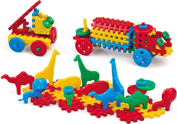 Construcción de animales y vehículos con ruedas