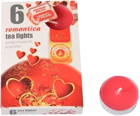 Velas de té aromáticas Romantika, 6 uds.