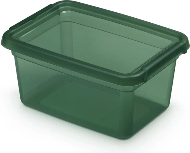 Basestore PINE recipiente de almacenamiento con tapa y clips 1,5 l