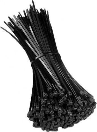 Bridas de nylon negras 2,5×200 mm