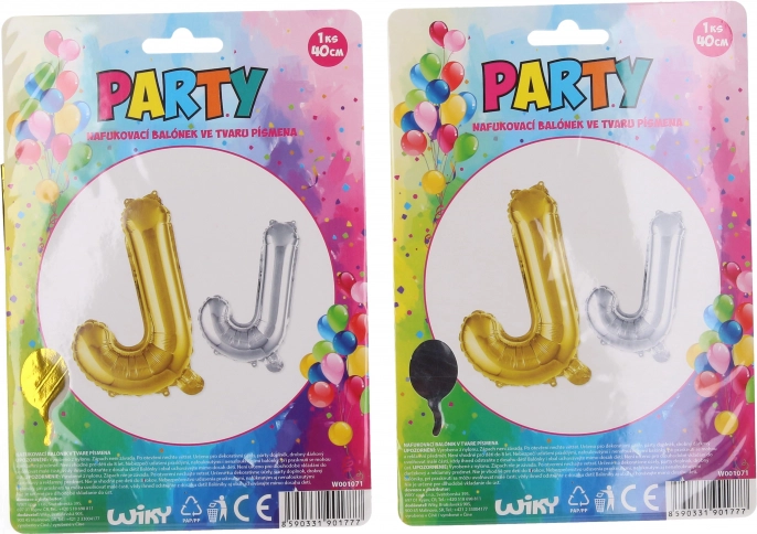 Globo inflable letra J 40 cm