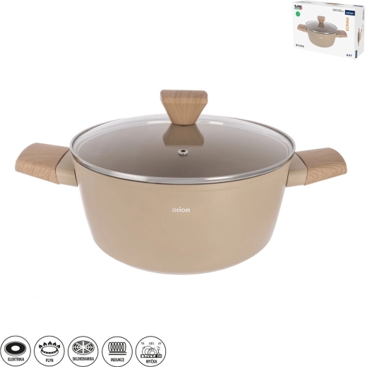 Cazo Ecrina 4,4 l con tapa de cristal