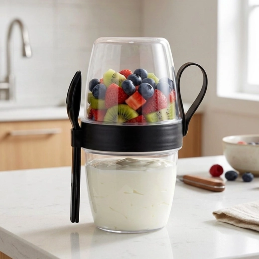 Vaso portátil y transparente sin BPA