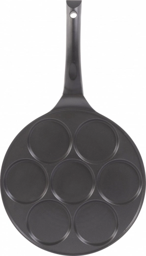 Sartén de aluminio para 7 tortitas con revestimiento antiadherente 27 cm