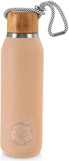 Botella térmica de acero inoxidable rosa de 580 ml