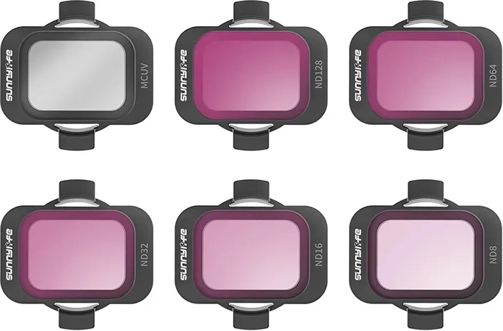 Juego de filtros Sunnylife MCUV y ND8/16/32/64/128 para DJI Avata 2