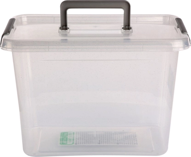 Caja de almacenaje antibacteriana con tapa y asa 19 l