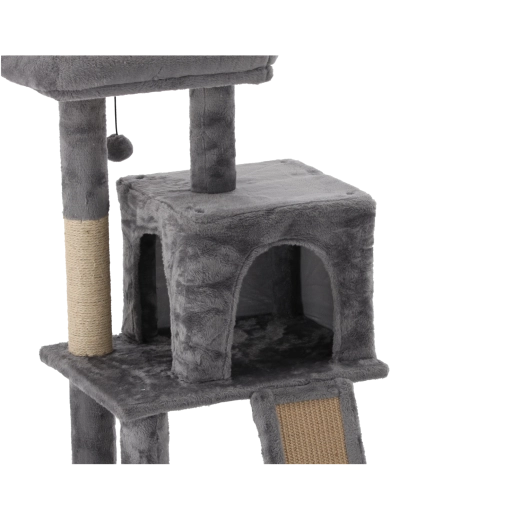 Acogedora casita y cama elevada